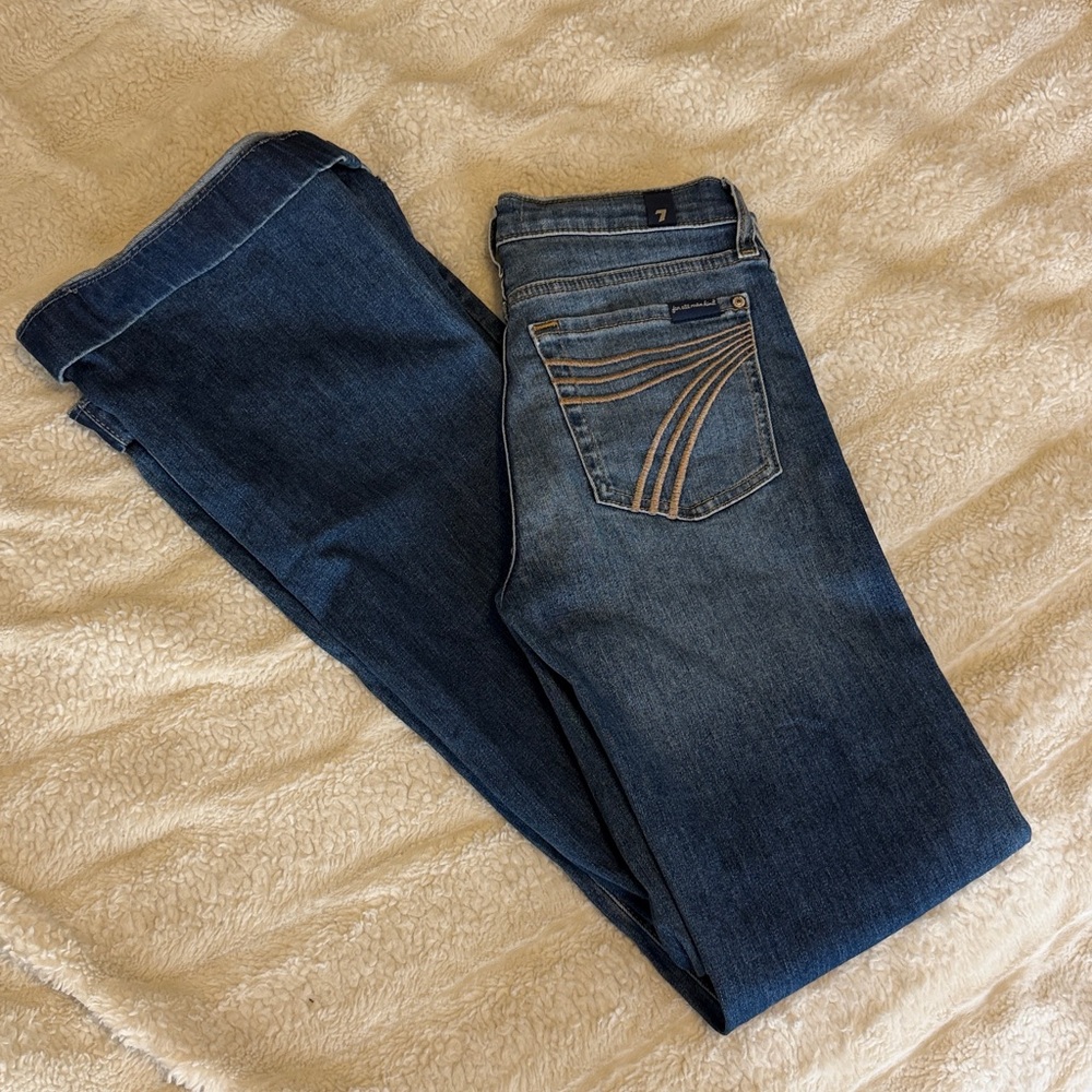 7 For All Mankind Women's Dojo exclusive discontinued color gold